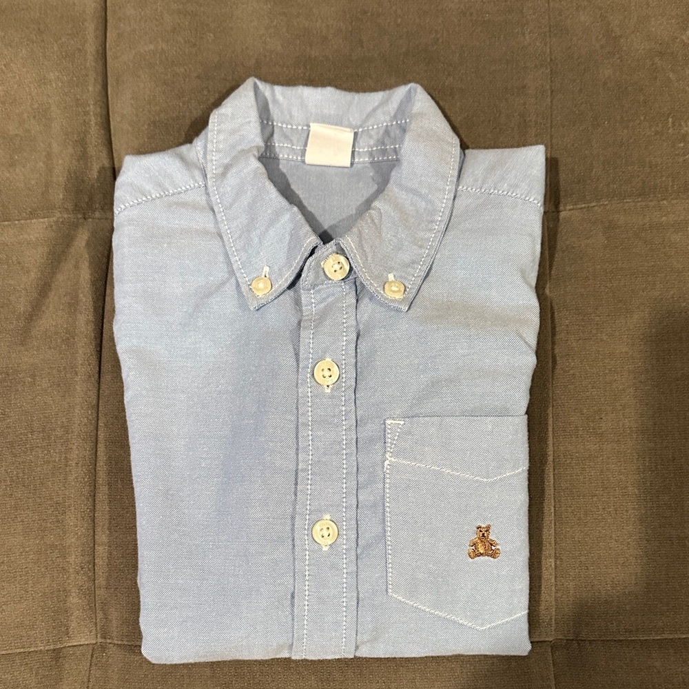 Gap Boys Blue Button-Down Shirt Size 5T